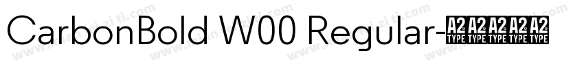 CarbonBold W00 Regular字体转换